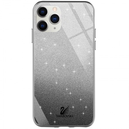 TPU+Glass чехол Swarovski для Apple iPhone 11 Pro (5.8'') Черный (20078)