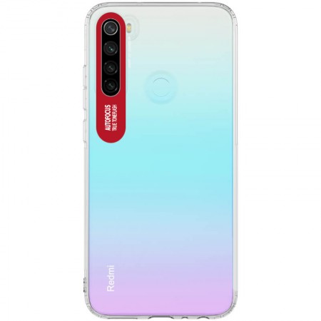 TPU чехол Epic clear flash для Xiaomi Redmi Note 8 Красный (3319)