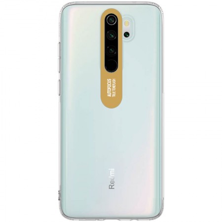 TPU чехол Epic clear flash для Xiaomi Redmi Note 8 Pro Золотой (3324)