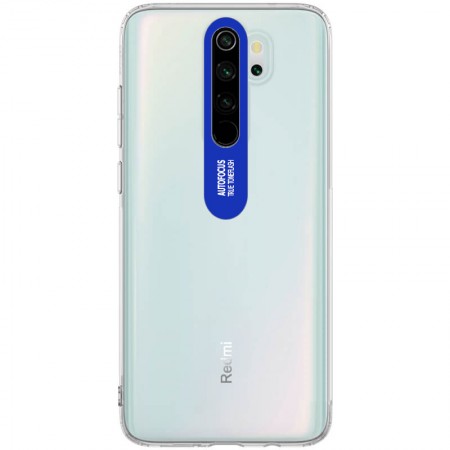 TPU чехол Epic clear flash для Xiaomi Redmi Note 8 Pro Синій (3325)