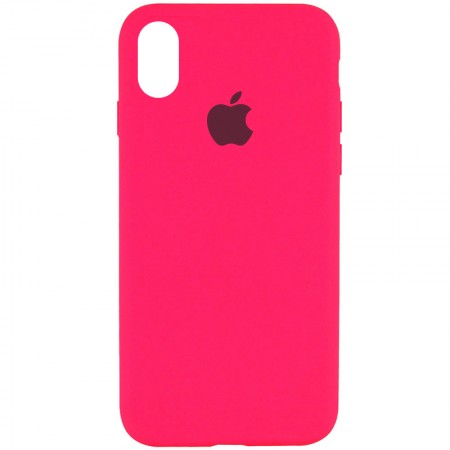 Чехол Silicone Case Full Protective (AA) для Apple iPhone XS Max (6.5'') Розовый (3530)