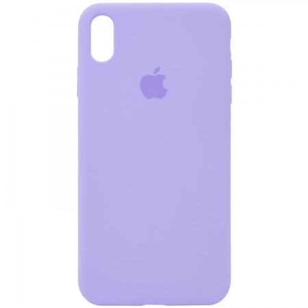 Чехол Silicone Case Full Protective (AA) для Apple iPhone XS Max (6.5'') Сиреневый (3538)
