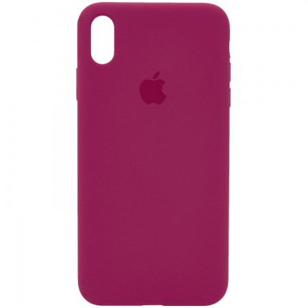 Чехол Silicone Case Full Protective (AA) для Apple iPhone XS Max (6.5'') Красный (3517)