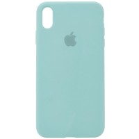 Чехол Silicone Case Full Protective (AA) для Apple iPhone XS Max (6.5'') Бірюзовий (21426)