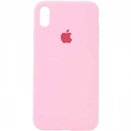Чехол Silicone Case Full Protective (AA) для Apple iPhone XS Max (6.5'') Розовый (3516)