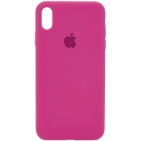 Чехол Silicone Case Full Protective (AA) для Apple iPhone XS Max (6.5'') Малиновий (3510)