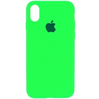 Чехол Silicone Case Full Protective (AA) для Apple iPhone XS Max (6.5'') Зелений (3520)