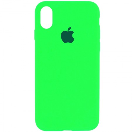 Чехол Silicone Case Full Protective (AA) для Apple iPhone XS Max (6.5'') Зелёный (3520)