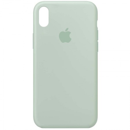 Чехол Silicone Case Full Protective (AA) для Apple iPhone XS Max (6.5'') Бирюзовый (3554)