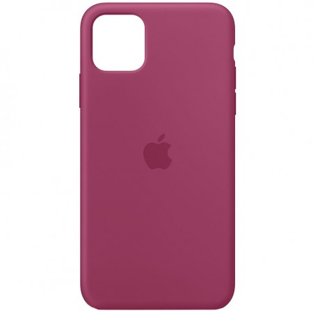 Чехол Silicone Case Full Protective (AA) для Apple iPhone 11 (6.1'') Малиновый (3384)