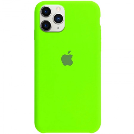Чехол Silicone Case Full Protective (AA) для Apple iPhone 11 Pro (5.8'') Салатовый (3442)