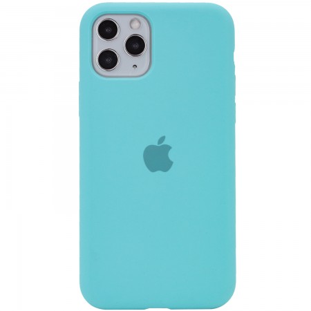 Чехол Silicone Case Full Protective (AA) для Apple iPhone 11 Pro Max (6.5'') Бірюзовий (3467)