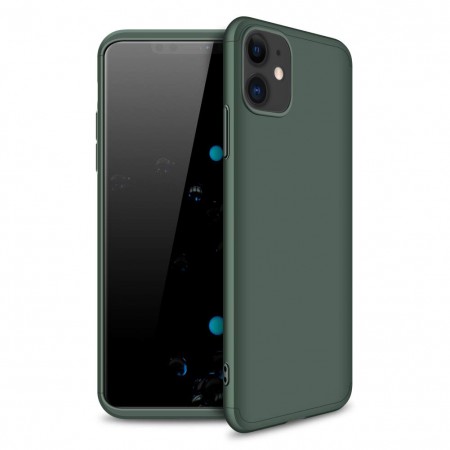 Пластиковая накладка GKK LikGus 360 градусов для Apple iPhone 11 (6.1'') Зелёный (3573)