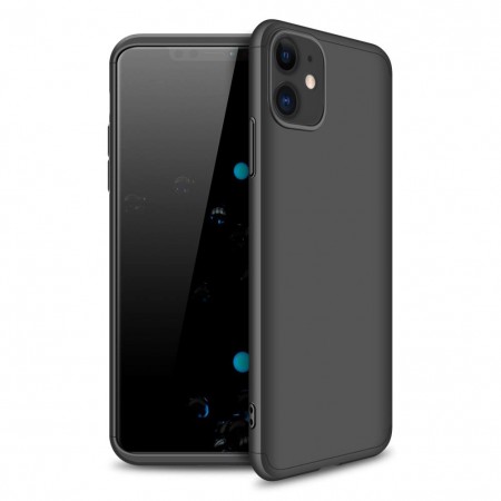 Пластиковая накладка GKK LikGus 360 градусов для Apple iPhone 11 (6.1'') Черный (3574)