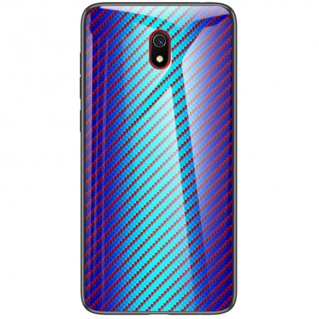 TPU+Glass чехол Twist для Xiaomi Redmi 8a Голубой (3602)