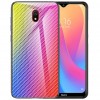 TPU+Glass чехол Twist для Xiaomi Redmi 8a Сиреневый (3604)