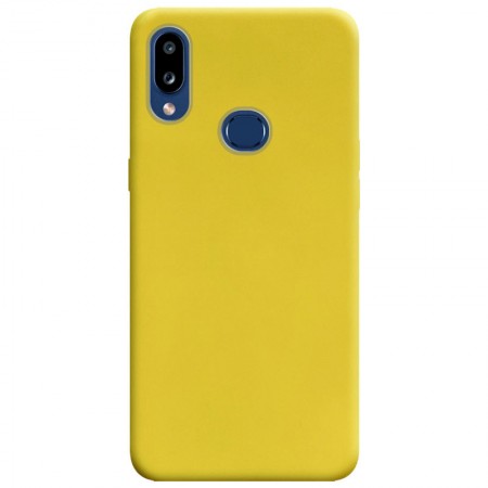 Силиконовый чехол Candy для Samsung Galaxy A10s Жовтий (3657)
