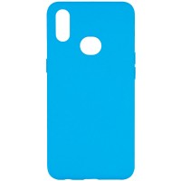 Силиконовый чехол Candy для Samsung Galaxy A10s Блакитний (3653)