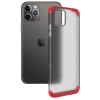 Матовая PC накладка GKK LikGus 360 градусов для Apple iPhone 11 Pro Max (6.5'') Красный (3669)