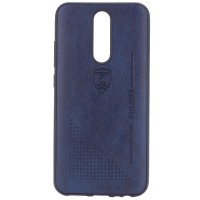 Кожаный чехол-накладка PULOKA Desi для Xiaomi Redmi 8 / 8a Синий (3706)