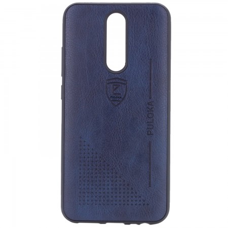 Кожаный чехол-накладка PULOKA Desi для Xiaomi Redmi 8 / 8a Синій (3706)