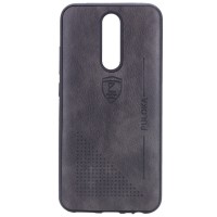 Кожаный чехол-накладка PULOKA Desi для Xiaomi Redmi 8 / 8a Черный (3707)
