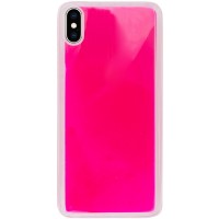 Неоновый чехол Neon Sand glow in the dark для Apple iPhone XS Max (6.5'') Розовый (3716)