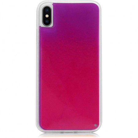 Неоновый чехол Neon Sand glow in the dark для Apple iPhone XS Max (6.5'') Фиолетовый (3719)