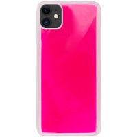 Неоновый чехол Neon Sand glow in the dark для Apple iPhone 11 (6.1'') Розовый (3721)