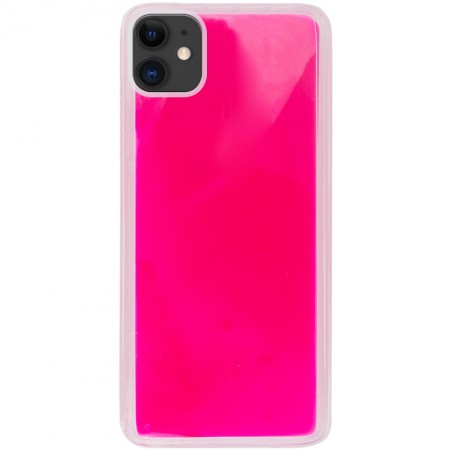 Неоновый чехол Neon Sand glow in the dark для Apple iPhone 11 (6.1'') Рожевий (3721)