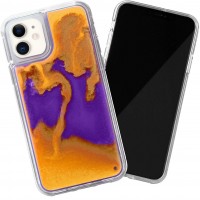 Неоновый чехол Neon Sand glow in the dark для Apple iPhone 11 (6.1'') Фиолетовый (3722)