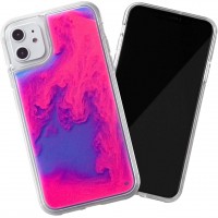 Неоновый чехол Neon Sand glow in the dark для Apple iPhone 11 (6.1'') Фиолетовый (3723)