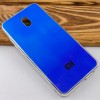 TPU+Glass чехол Gradient Rainbow с лого для Xiaomi Redmi 8a Синий (3739)