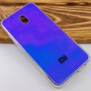 TPU+Glass чехол Gradient Rainbow с лого для Xiaomi Redmi 8a Фіолетовий (3740)