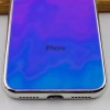 TPU+Glass чехол Gradient Rainbow с лого для Apple iPhone XS Max (6.5'') Блакитний (3745)