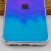 TPU+Glass чехол Gradient Rainbow с лого для Apple iPhone 11 Pro (5.8'') Блакитний (3741)