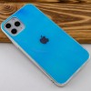 TPU+Glass чехол Gradient Rainbow с лого для Apple iPhone 11 Pro Max (6.5'') Блакитний (3749)