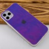 TPU+Glass чехол Gradient Rainbow с лого для Apple iPhone 11 Pro Max (6.5'') Фиолетовый (3752)