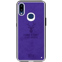 TPU+Textile чехол Deer для Samsung Galaxy A10s Фіолетовий (3760)