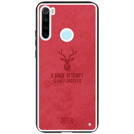 TPU+Textile чехол Deer для Xiaomi Redmi Note 8 Красный (3762)