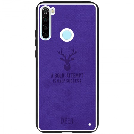 TPU+Textile чехол Deer для Xiaomi Redmi Note 8 Фиолетовый (3765)