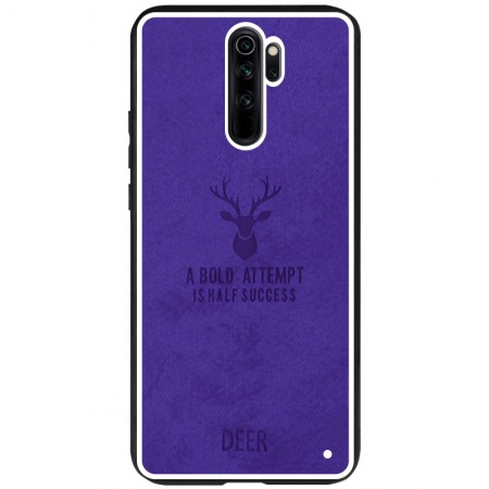 TPU+Textile чехол Deer для Xiaomi Redmi Note 8 Pro Фиолетовый (12363)