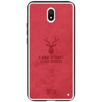 TPU+Textile чехол Deer для Xiaomi Redmi 8a Червоний (3767)
