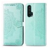 Кожаный чехол (книжка) Art Case с визитницей для Huawei Honor 20 Pro Бірюзовий (3781)