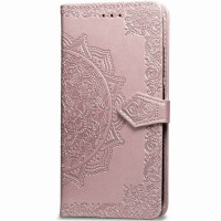 Кожаный чехол (книжка) Art Case с визитницей для Huawei Honor 20 Pro Рожевий (3782)