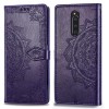 Кожаный чехол (книжка) Art Case с визитницей для Sony Xperia 1 Фиолетовый (3786)