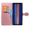 Кожаный чехол (книжка) Art Case с визитницей для Sony Xperia 5 Розовый (3787)