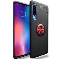 TPU чехол Deen ColorRing под магнитный держатель для Xiaomi Mi 9 Pro Черный (3796)