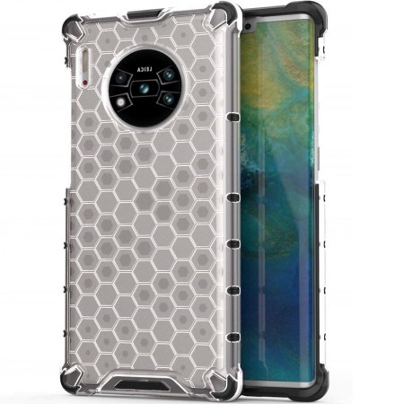 Ударопрочный чехол Honeycomb для Huawei Mate 30 Pro Прозорий (14553)