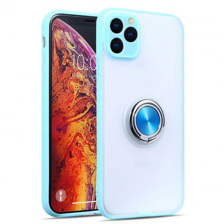 TPU-PC чехол Deen Shadow Ring series для Apple iPhone 11 Pro (5.8'') Бірюзовий (3876)